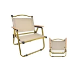 Foldable Camp Chair, Portable Folding Chair, Collapsible Arm Chair, For Picnic, Camping