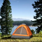 Leisure Sports 2-Person Dome Tent with Rain Fly and Carry Bag, Orange - Image 2