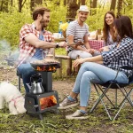 Portable Wood Burning Stove Wood Camping Stove Heater with 2 Cooking Positions Patented - Image 3
