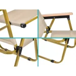 Foldable Camp Chair, Portable Folding Chair, Collapsible Arm Chair, For Picnic, Camping - Image 3